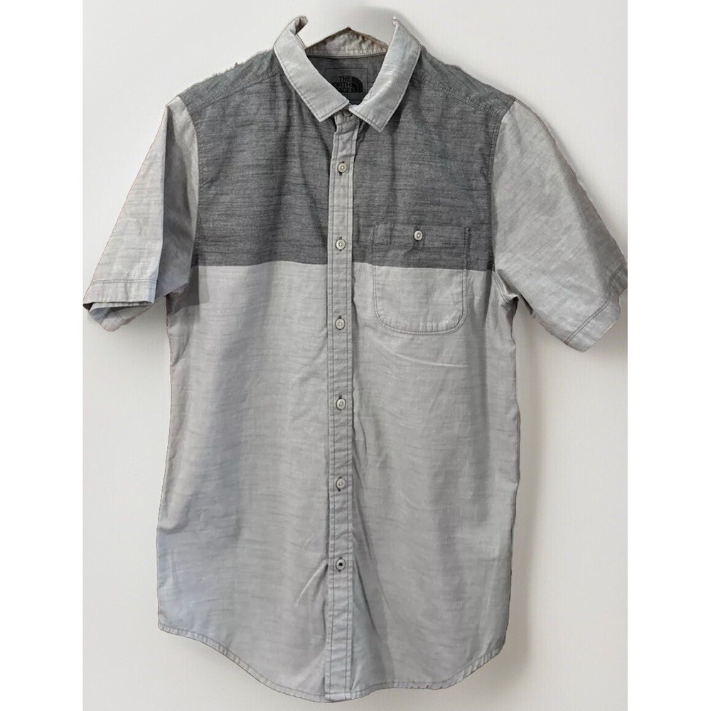 The North Face Block Me Short Sleeve Button Up Shirt‎ Men's Med EC